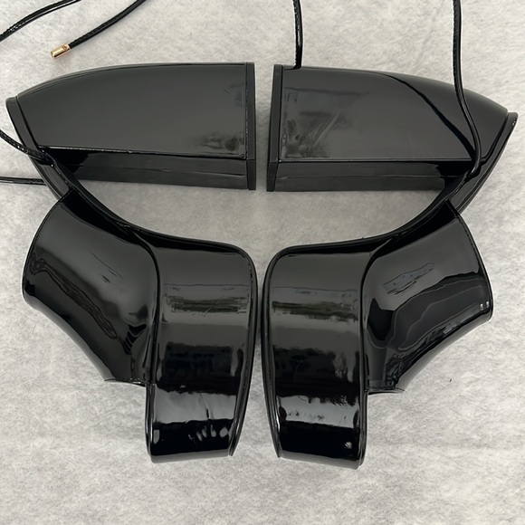 Black Platform shoes size 6 1/2 women’s - Picture 5 of 8